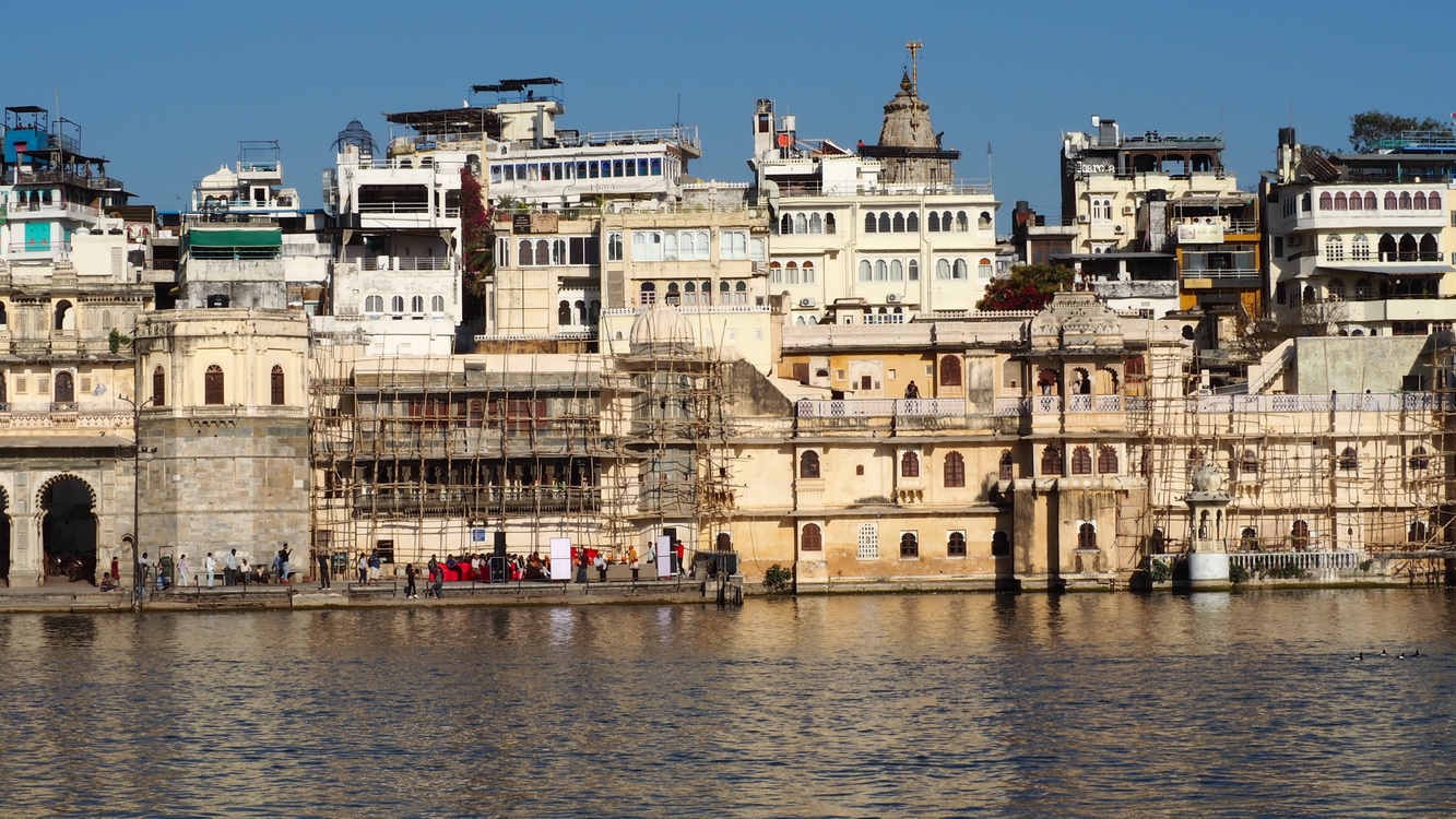 En bateau sur le lac Udaipur