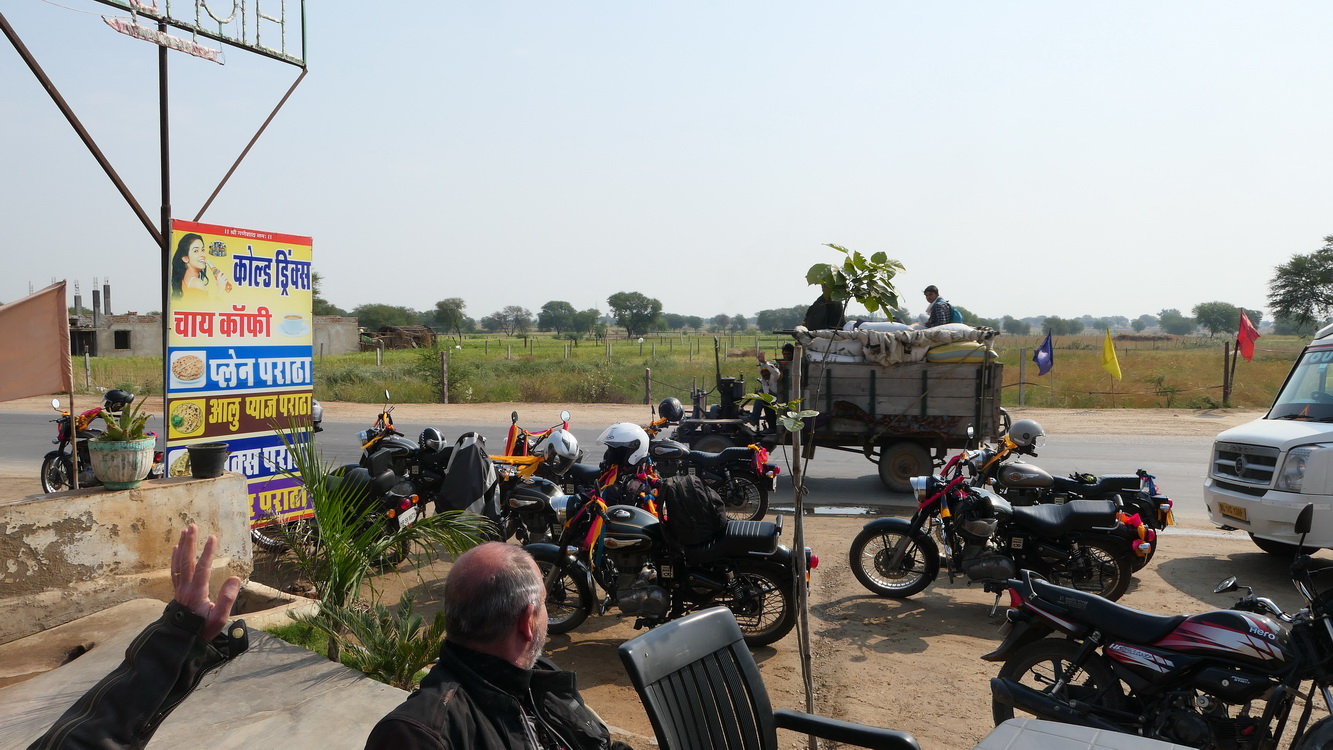 Arrêt pipi et thé Jaipur